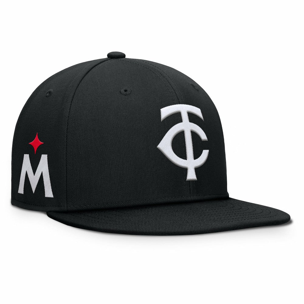 Minnesota Twins Fanatics Walk-Off Bullpen Snapback Hat - Black Hats