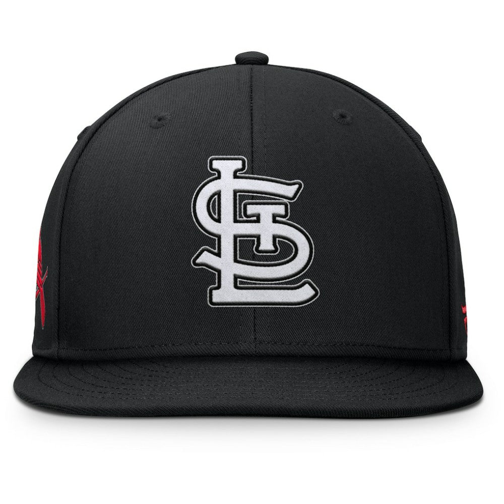 St. Louis Cardinals Fanatics Walk-Off Bullpen Snapback Hat - Black Hats