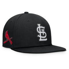 St. Louis Cardinals Fanatics Walk-Off Bullpen Snapback Hat - Black Hats