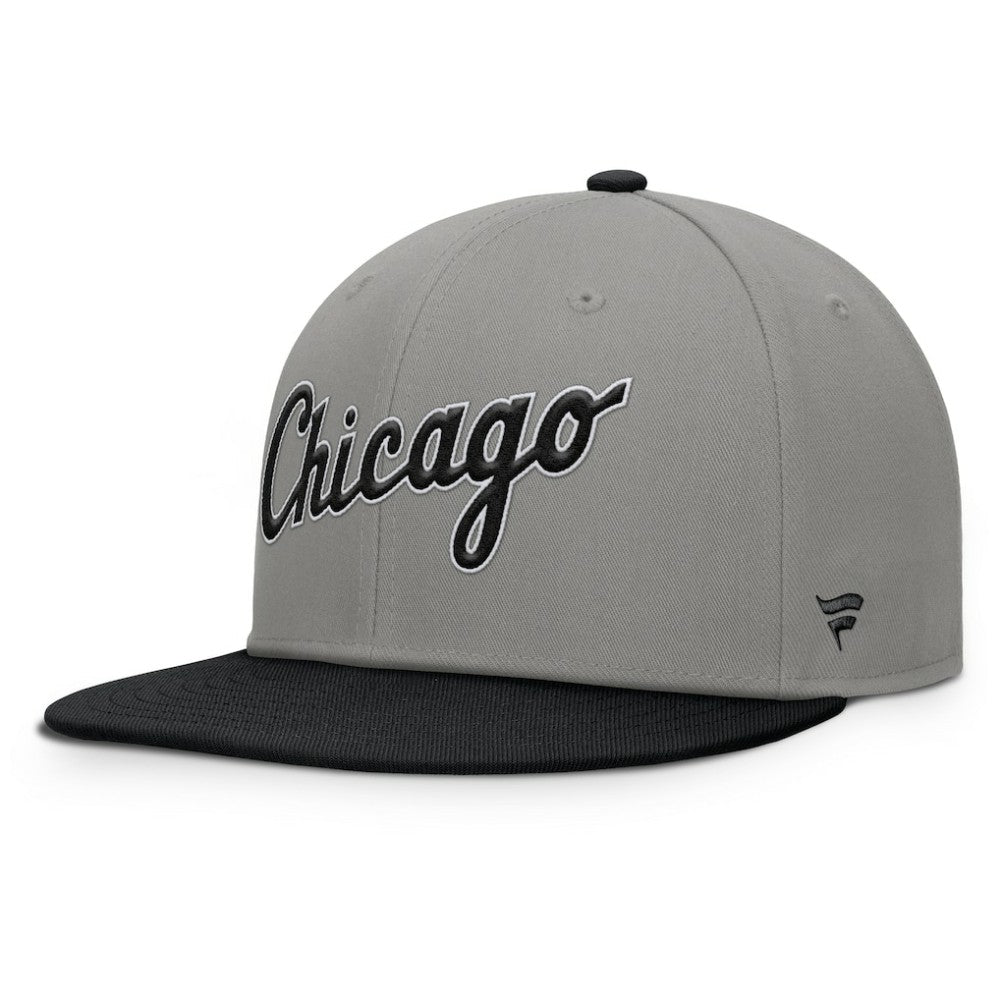 Chicago White Sox Fanatics Clubhouse Dugout Fitted Hat - Gray/Black Hats