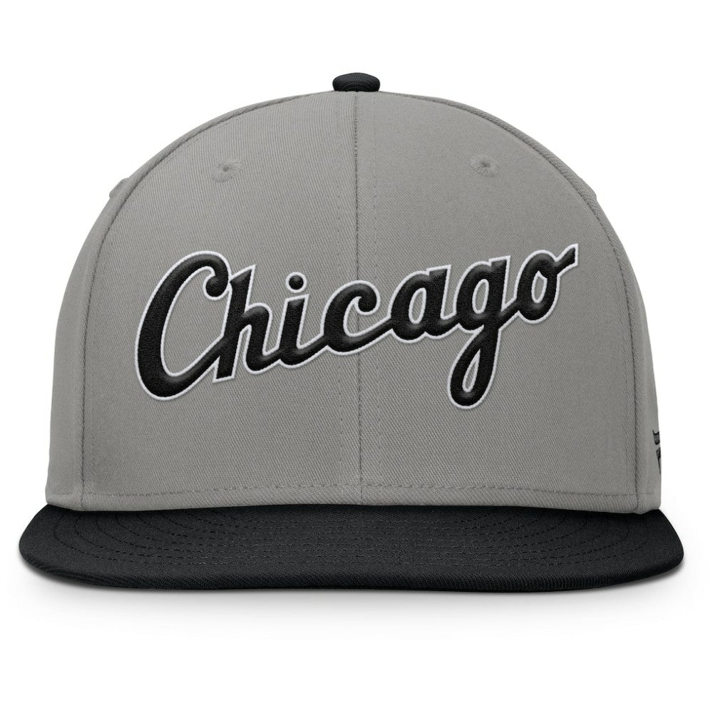 Chicago White Sox Fanatics Clubhouse Dugout Fitted Hat - Gray/Black Hats