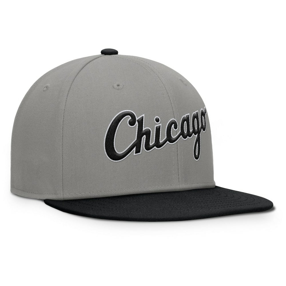 Chicago White Sox Fanatics Clubhouse Dugout Fitted Hat - Gray/Black Hats