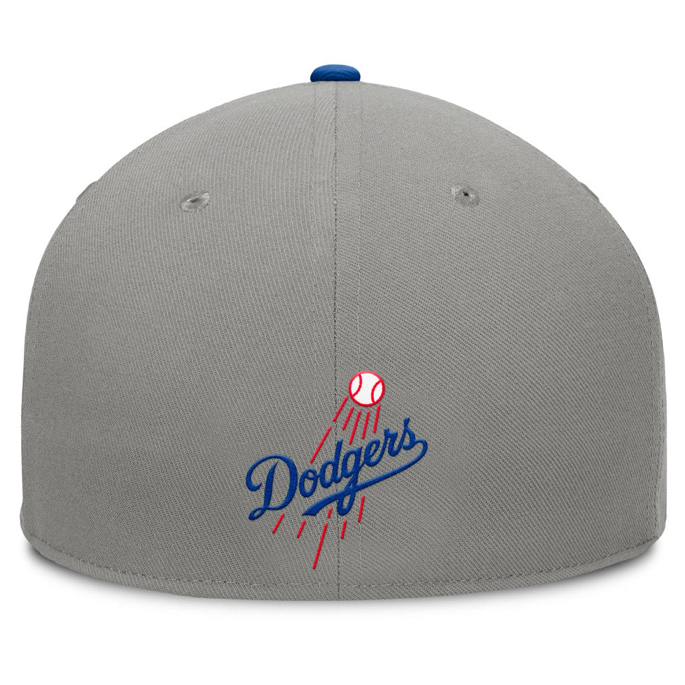 Los Angeles Dodgers Fanatics Clubhouse Dugout Fitted Hat - Gray/Royal Hats