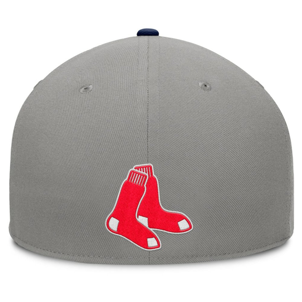 Boston Red Sox Fanatics Clubhouse Dugout Fitted Hat - Gray/Navy Hats