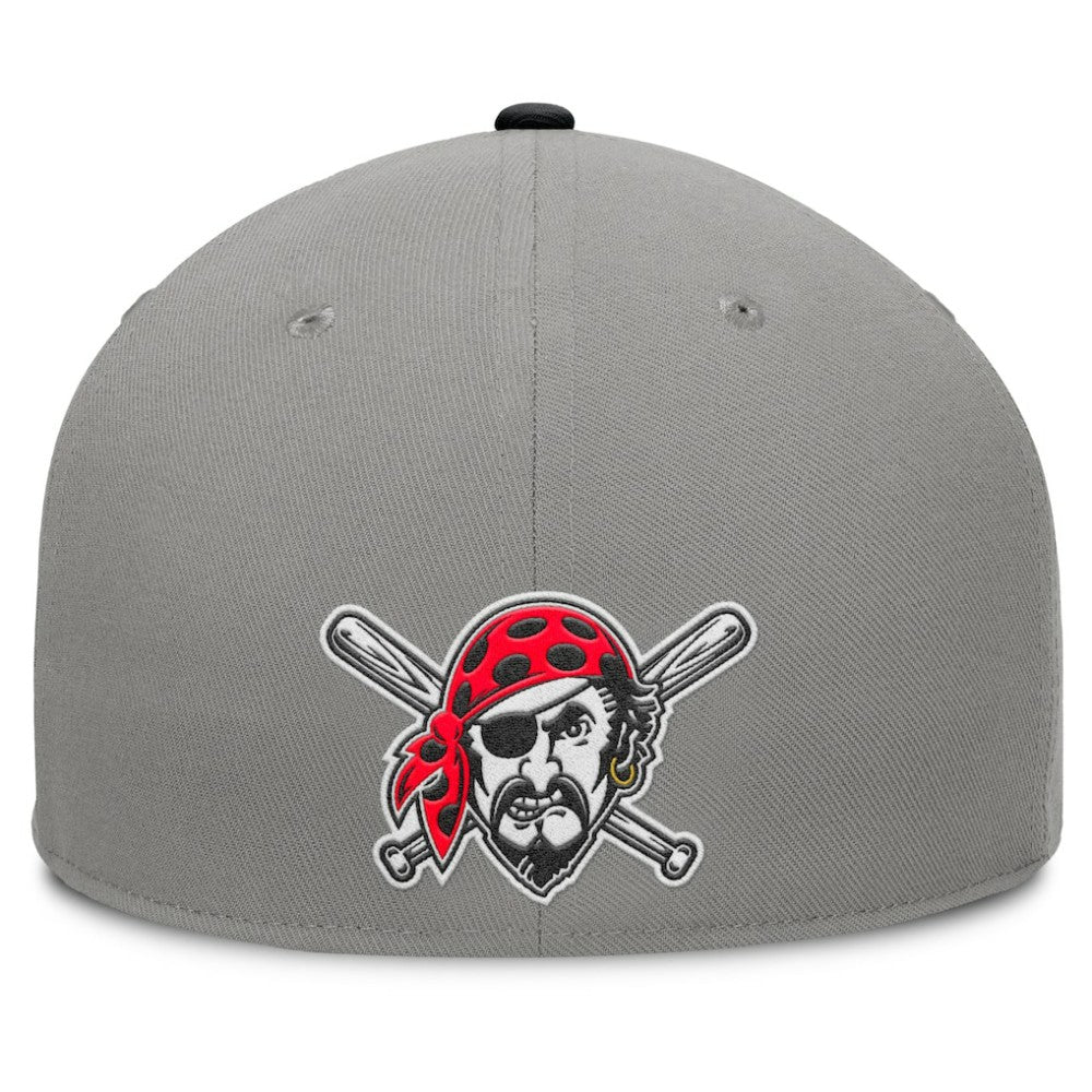 Pittsburgh Pirates Fanatics Clubhouse Dugout Fitted Hat - Gray/Black Hats