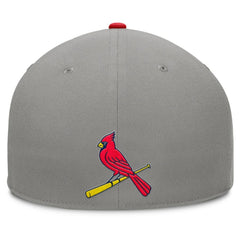 St. Louis Cardinals Fanatics Clubhouse Dugout Fitted Hat - Gray/Red Hats