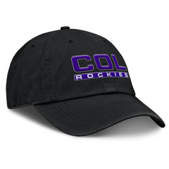 Colorado Rockies Fanatics Women's Fly Out Adjustable Hat - Black Hats