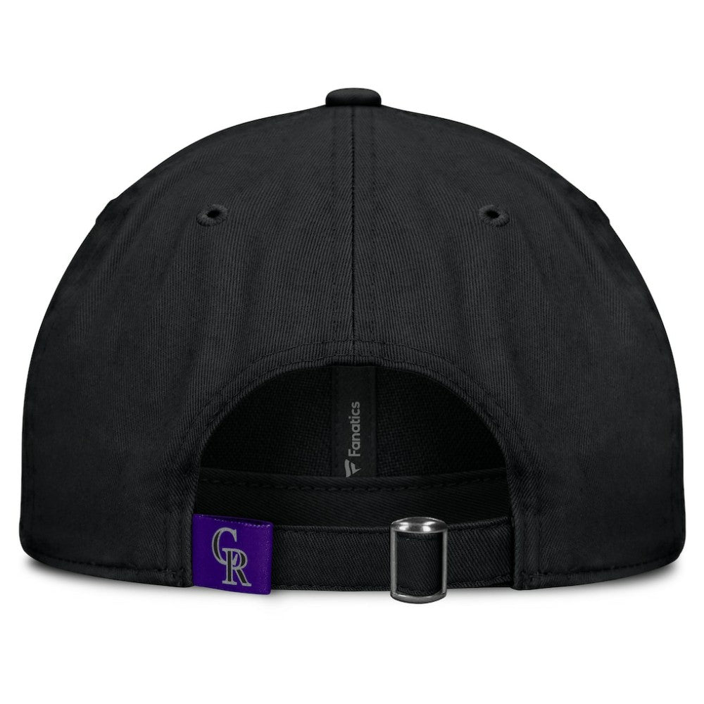 Colorado Rockies Fanatics Women's Fly Out Adjustable Hat - Black Hats