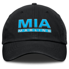 Miami Marlins Fanatics Women's Fly Out Adjustable Hat - Black Hats