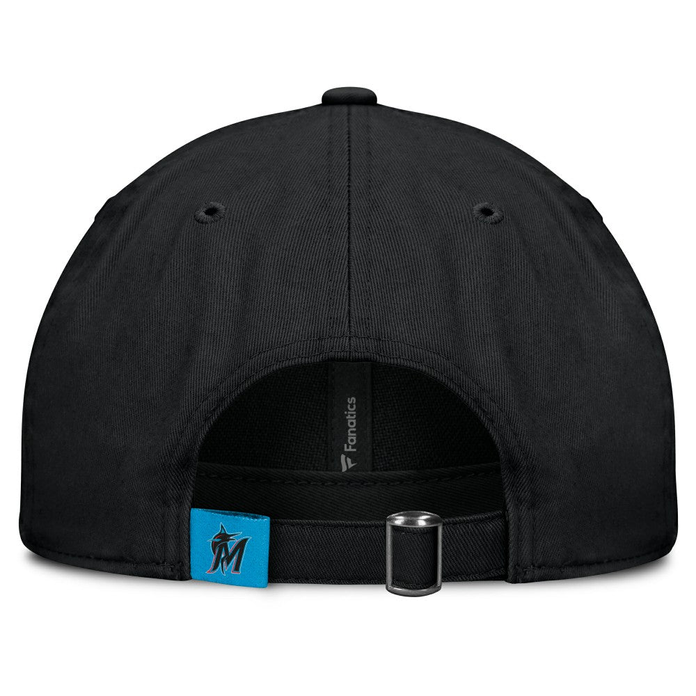 Miami Marlins Fanatics Women's Fly Out Adjustable Hat - Black Hats