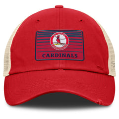 St. Louis Cardinals Fanatics Cooperstown Collection Eastbound Mesh Adjustable Hat - Red/Natural Hats