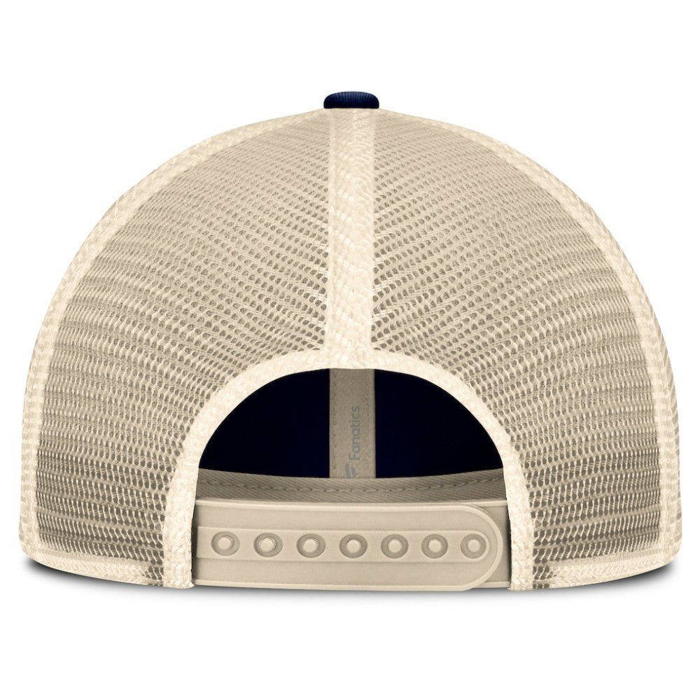 Boston Red Sox Fanatics Cooperstown Collection Eastbound Mesh Adjustable Hat - Navy/Natural Hats