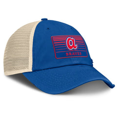 Atlanta Braves Fanatics Cooperstown Collection Eastbound Mesh Adjustable Hat - Royal/Natural Hats