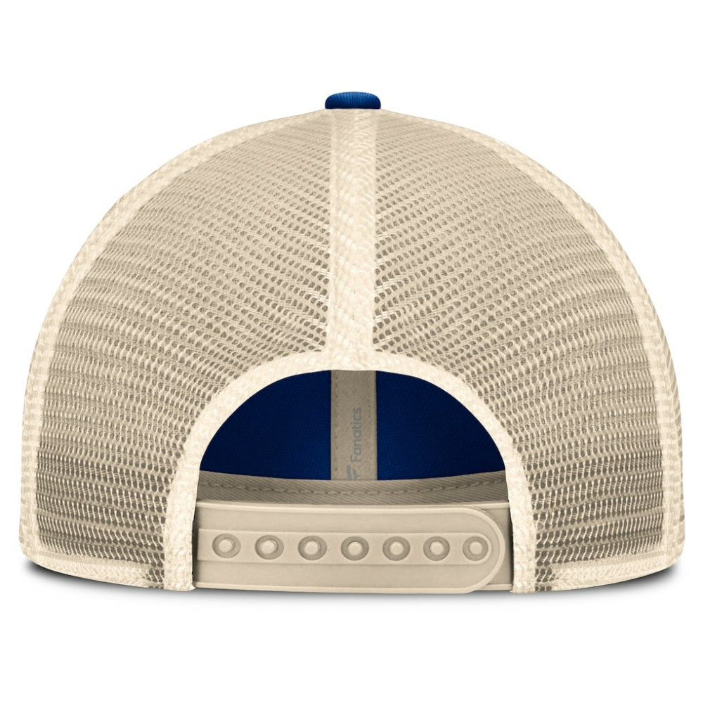 Chicago Cubs Fanatics Cooperstown Collection Eastbound Mesh Adjustable Hat - Royal/Natural Hats