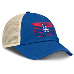Los Angeles Dodgers Fanatics Cooperstown Collection Eastbound Mesh Adjustable Hat - Royal/Natural Hats