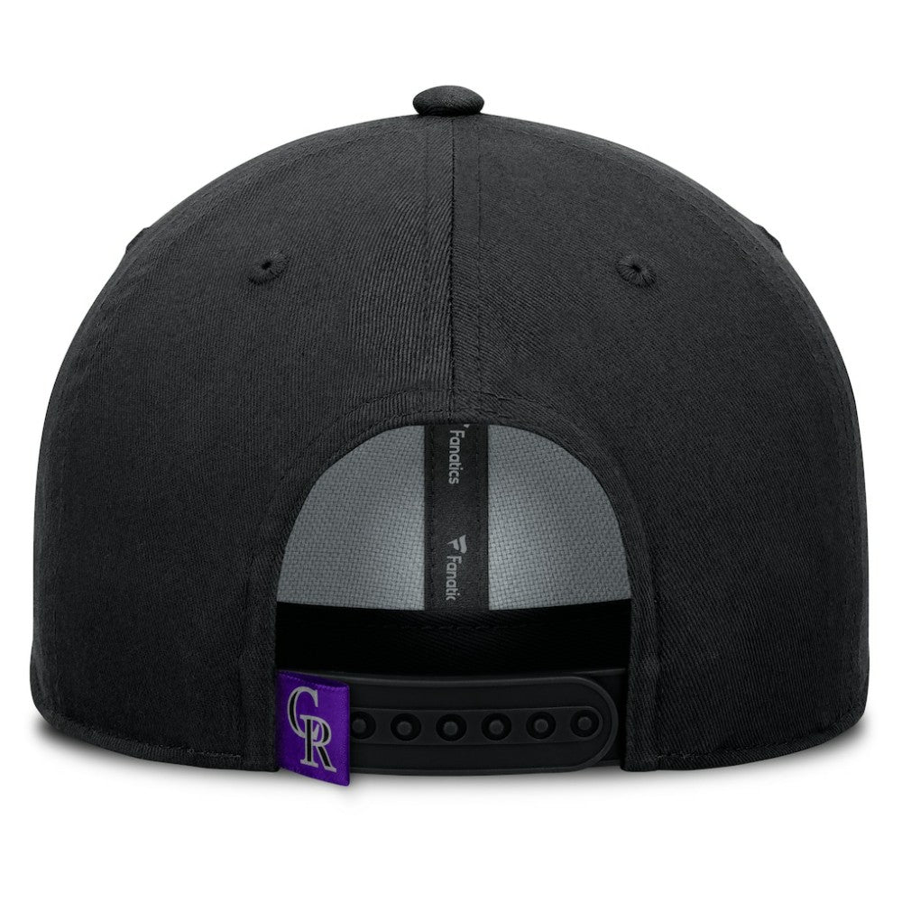 Colorado Rockies Fanatics Clubhouse Foul Ball A-Frame Adjustable Hat - Black Hats