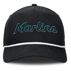 Miami Marlins Fanatics Clubhouse Foul Ball A-Frame Adjustable Hat - Black Hats