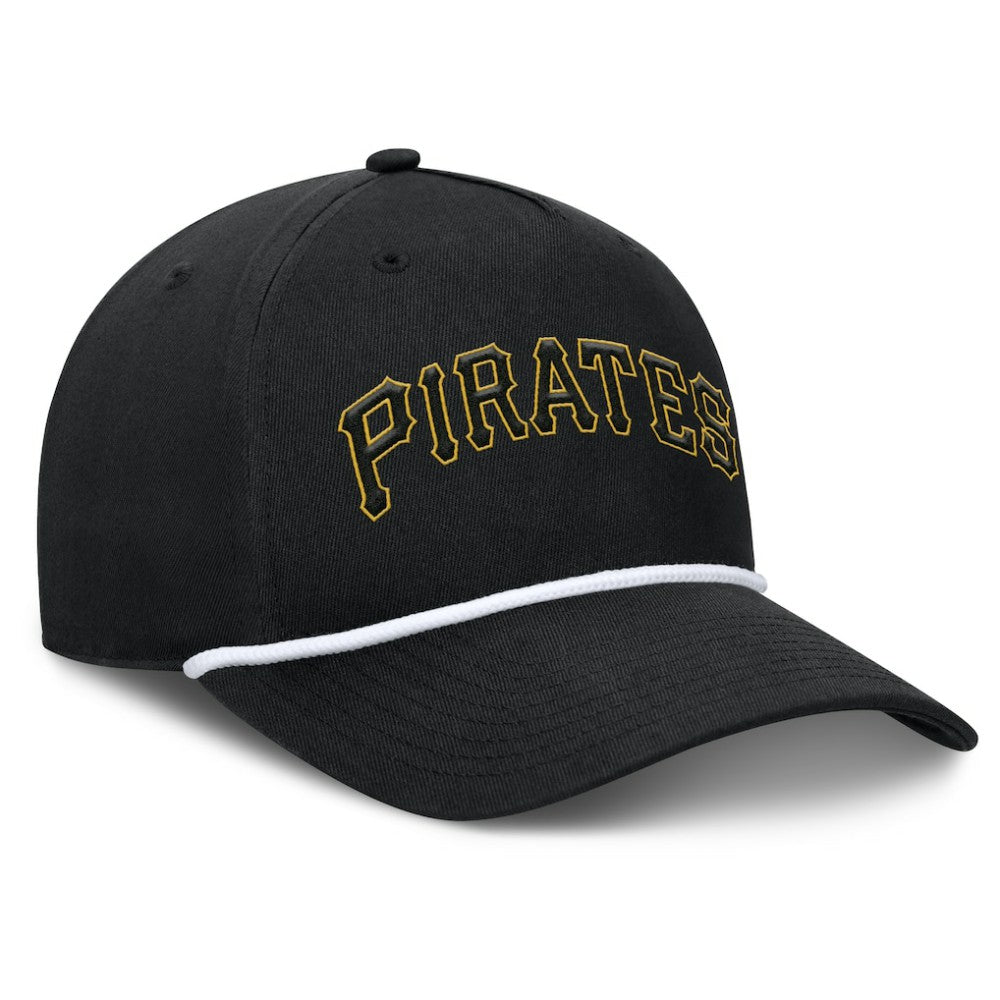 Pittsburgh Pirates Fanatics Clubhouse Foul Ball A-Frame Adjustable Hat - Black Hats