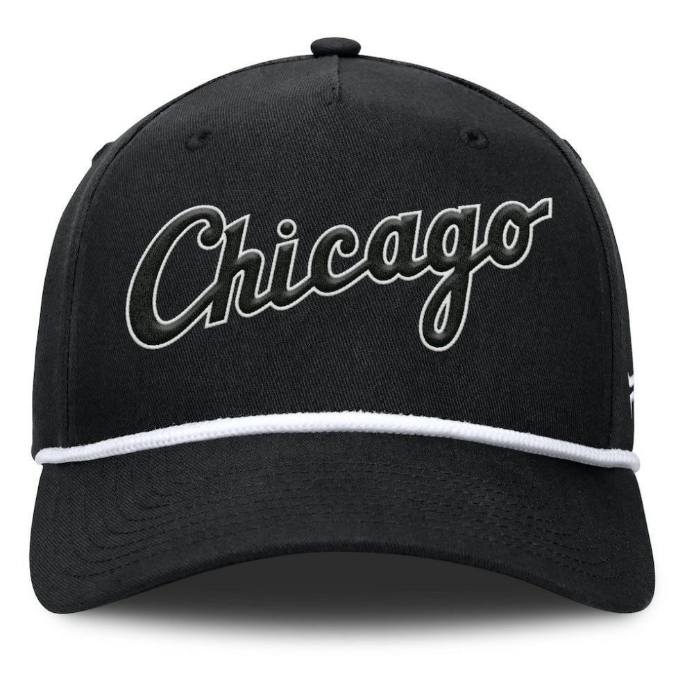 Chicago White Sox Fanatics Clubhouse Foul Ball A-Frame Adjustable Hat - Black Hats