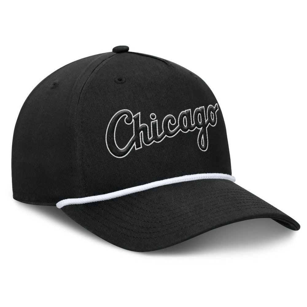 Chicago White Sox Fanatics Clubhouse Foul Ball A-Frame Adjustable Hat - Black Hats