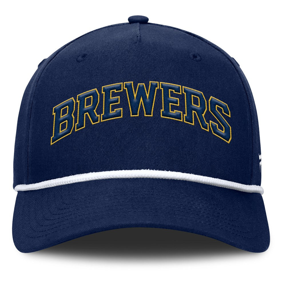 Milwaukee Brewers Fanatics Clubhouse Foul Ball A-Frame Adjustable Hat - Navy Hats