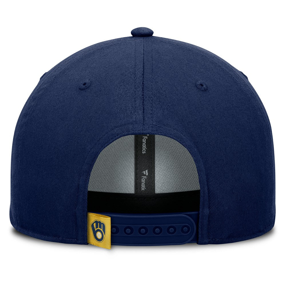 Milwaukee Brewers Fanatics Clubhouse Foul Ball A-Frame Adjustable Hat - Navy Hats