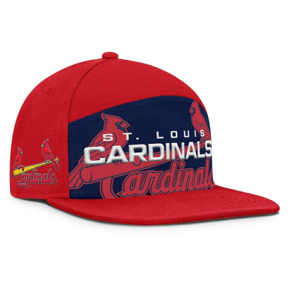 St. Louis Cardinals Fanatics Clubhouse Splitter Snapback Hat - Red/Navy Hats