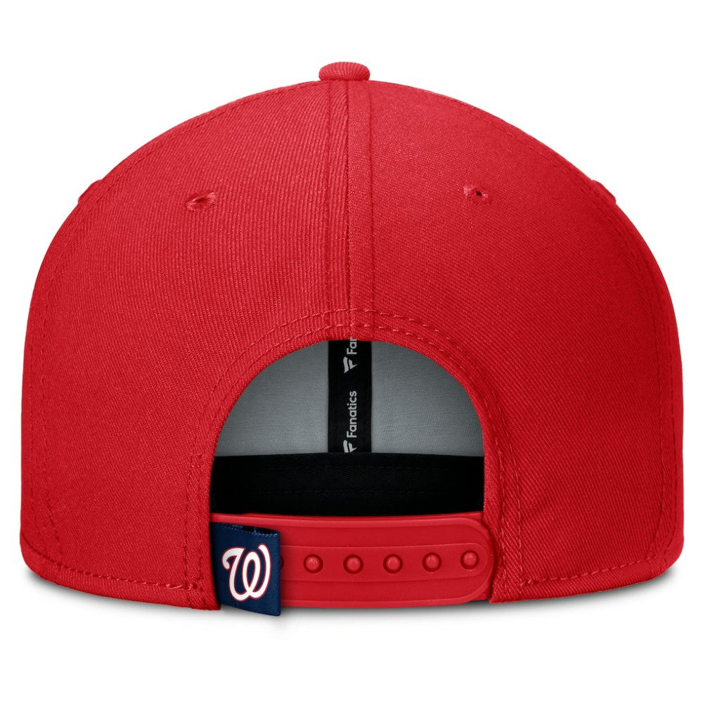 Washington Nationals Fanatics Clubhouse Splitter Snapback Hat - Red/Navy Hats
