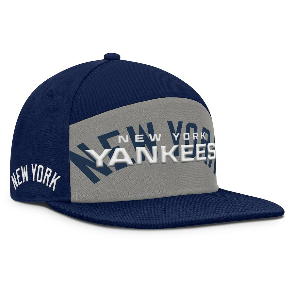 New York Yankees Fanatics Clubhouse Splitter Snapback Hat - Navy/Gray Hats