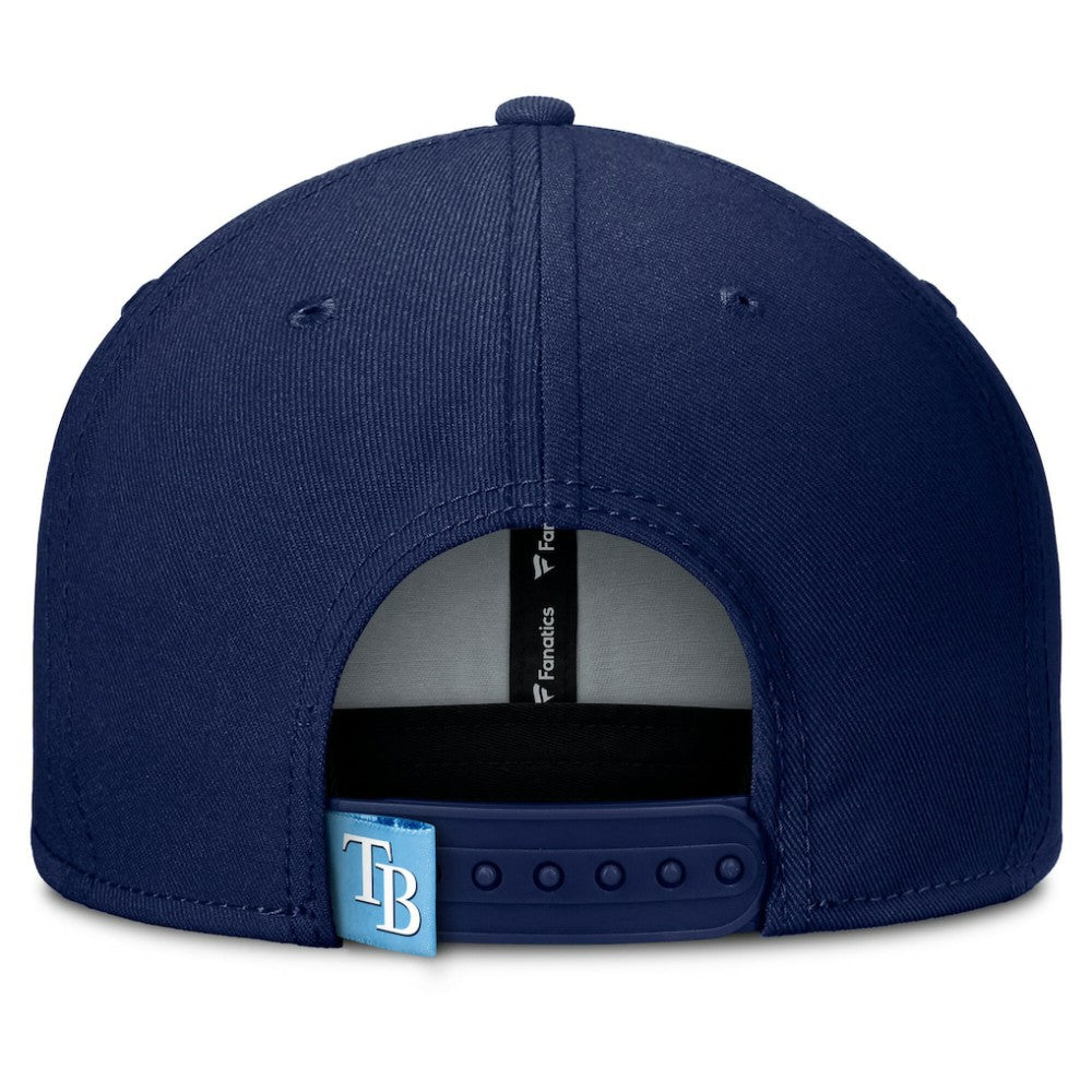 Tampa Bay Rays Fanatics Clubhouse Splitter Snapback Hat - Navy/Light Blue Hats