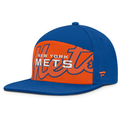 New York Mets Fanatics Clubhouse Splitter Snapback Hat - Royal/Orange Hats