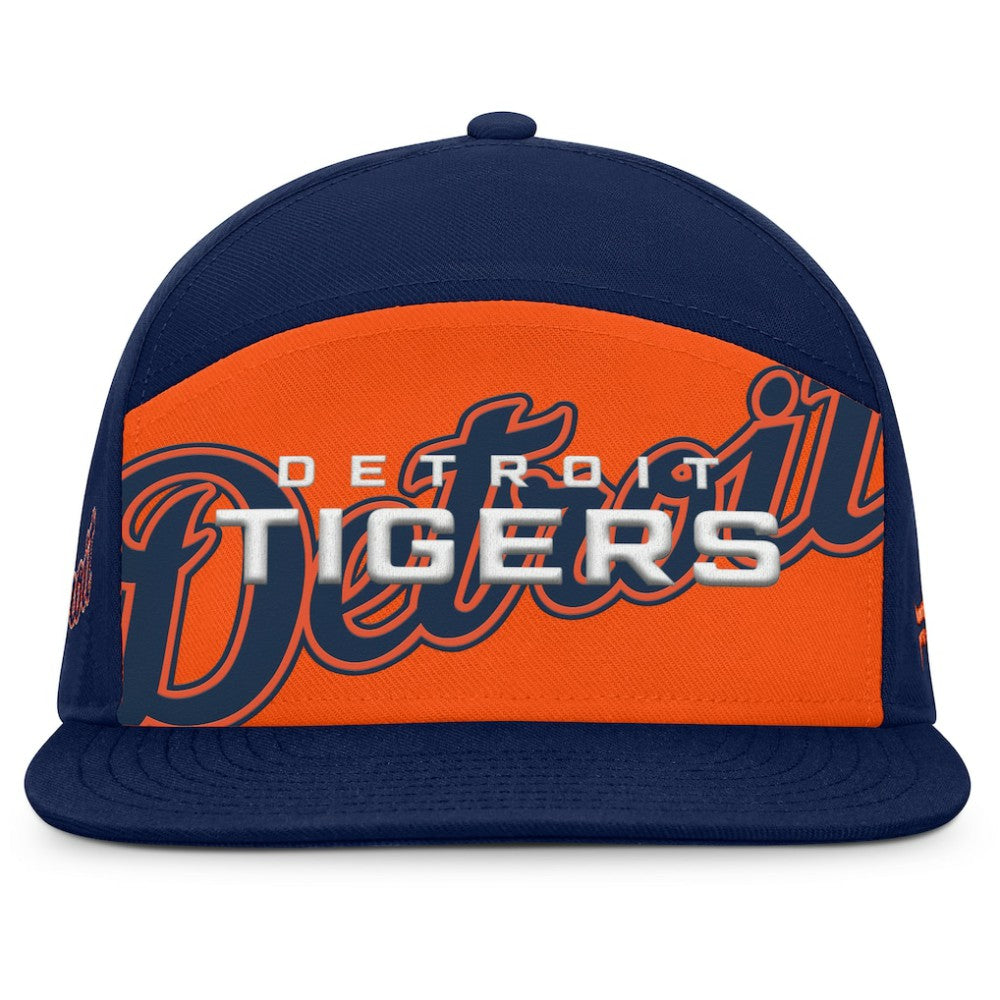 Detroit Tigers Fanatics Clubhouse Splitter Snapback Hat - Navy/Orange Hats