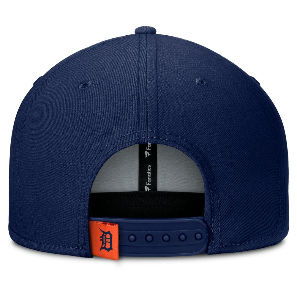Detroit Tigers Fanatics Clubhouse Splitter Snapback Hat - Navy/Orange Hats
