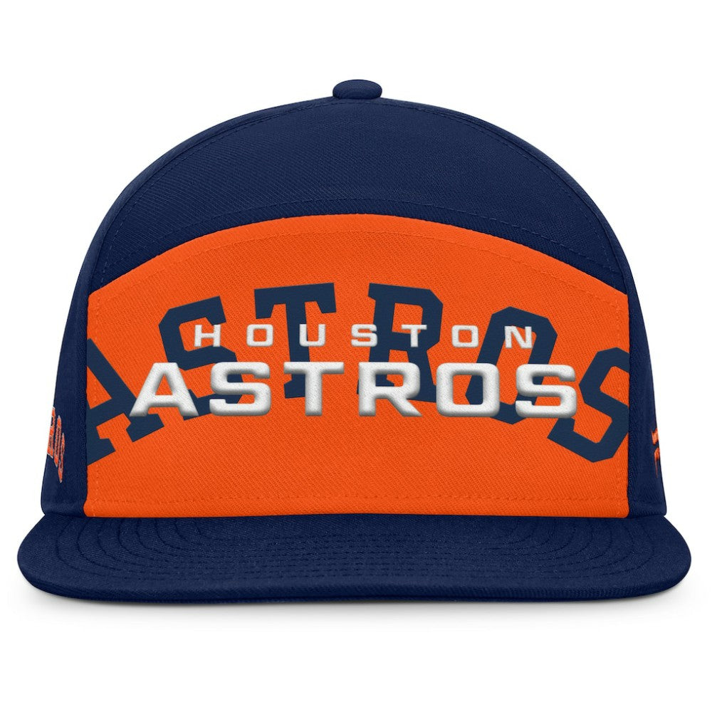 Houston Astros Fanatics Clubhouse Splitter Snapback Hat - Navy/Orange Hats