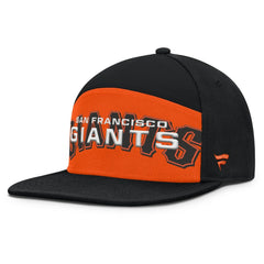San Francisco Giants Fanatics Clubhouse Splitter Snapback Hat - Black/Orange Hats