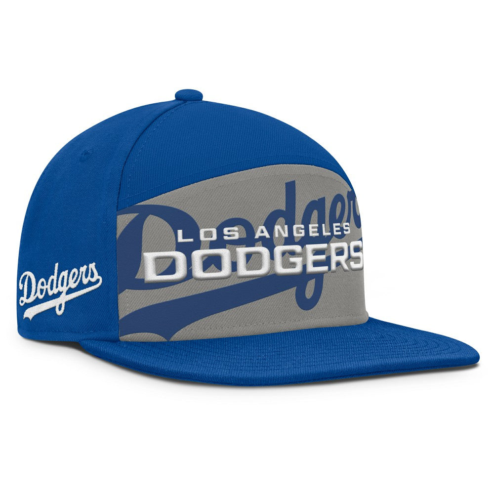Los Angeles Dodgers Fanatics Clubhouse Splitter Snapback Hat - Royal/Gray Hats