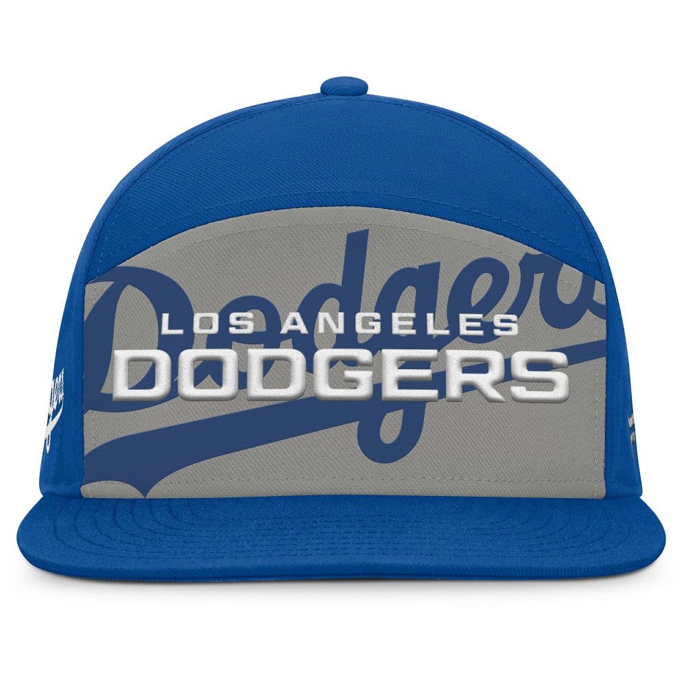 Los Angeles Dodgers Fanatics Clubhouse Splitter Snapback Hat - Royal/Gray Hats