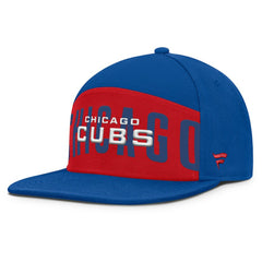 Chicago Cubs Fanatics Clubhouse Splitter Snapback Hat - Royal/Red Hats