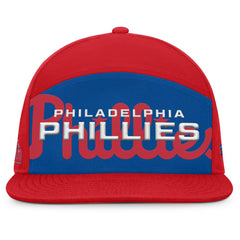 Philadelphia Phillies Fanatics Clubhouse Splitter Snapback Hat - Red/Royal Hats
