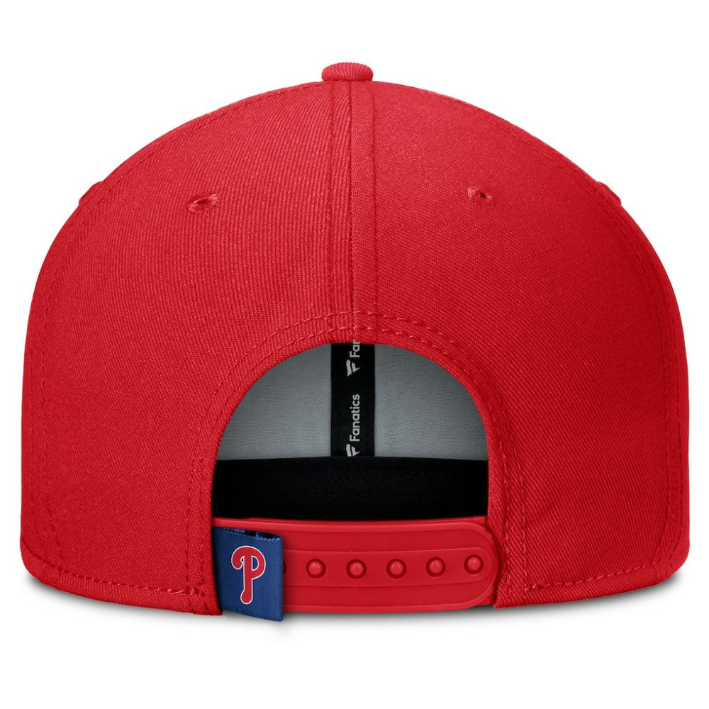 Philadelphia Phillies Fanatics Clubhouse Splitter Snapback Hat - Red/Royal Hats