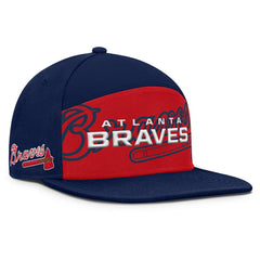Atlanta Braves Fanatics Clubhouse Splitter Snapback Hat - Navy/Red Hats