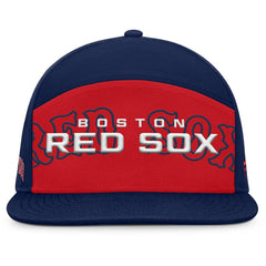 Boston Red Sox Fanatics Clubhouse Splitter Snapback Hat - Navy/Red Hats