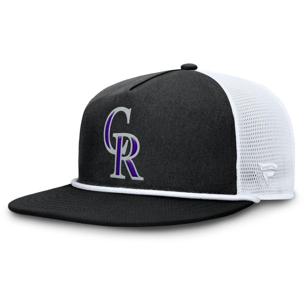 Colorado Rockies Fanatics Clubhouse Change Up Snapback Hat - Black/White Hats