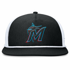 Miami Marlins Fanatics Clubhouse Change Up Snapback Hat - Black/White Hats