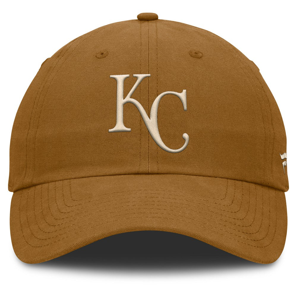 Kansas City Royals Fanatics Act Natural Chopper Adjustable Hat - Brown Hats