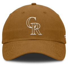 Colorado Rockies Fanatics Act Natural Chopper Adjustable Hat - Brown Hats