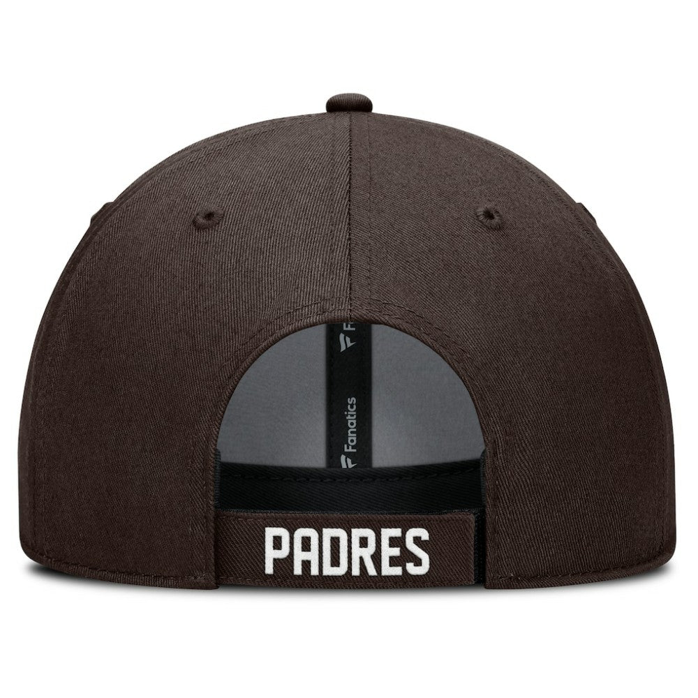 San Diego Padres Fanatics Cooperstown Collection Core Adjustable Hat - Brown Hats