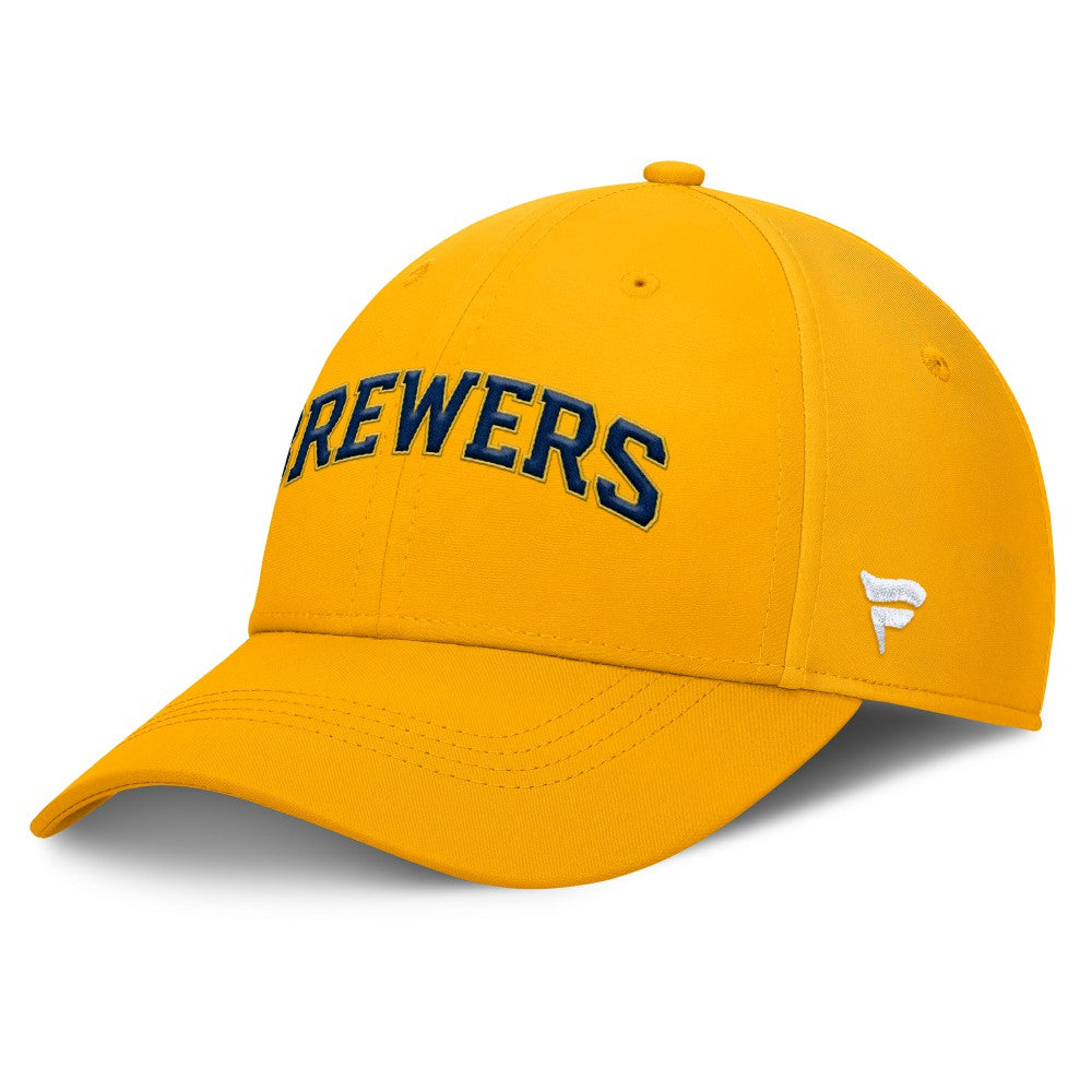 Milwaukee Brewers Fanatics Core Flex Hat - Gold Hats