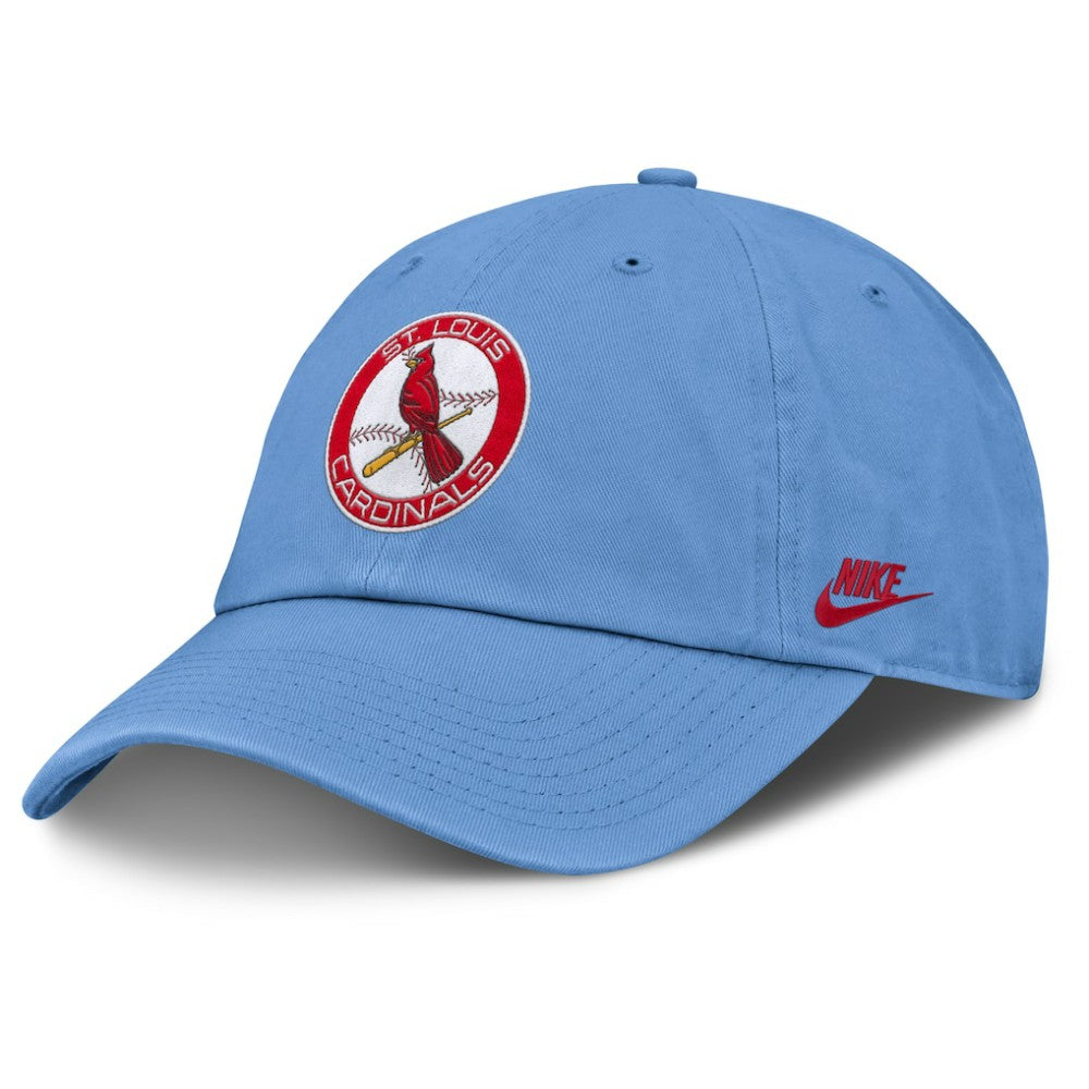 St. Louis Cardinals Nike Club Adjustable Hat - Light Blue Hats