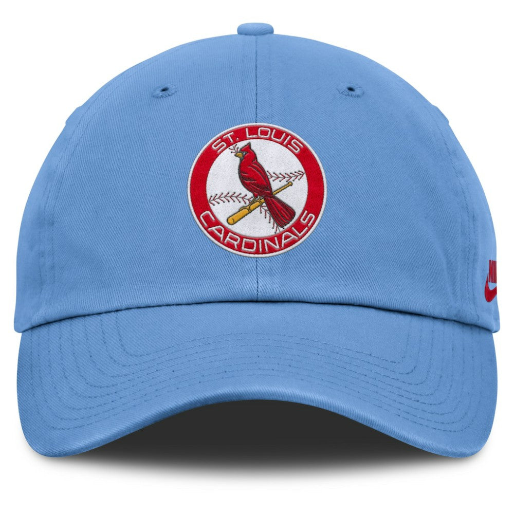 St. Louis Cardinals Nike Club Adjustable Hat - Light Blue Hats